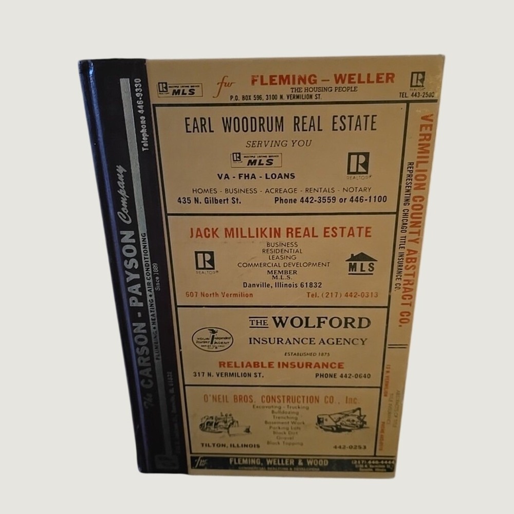 1977 Polk's Danville Illinois City‎ Directory Vermilion County Genealogy Vintage